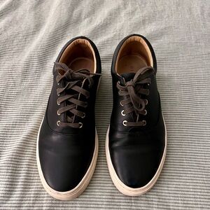 Nisolo Black Leather Sneakers — Size 8